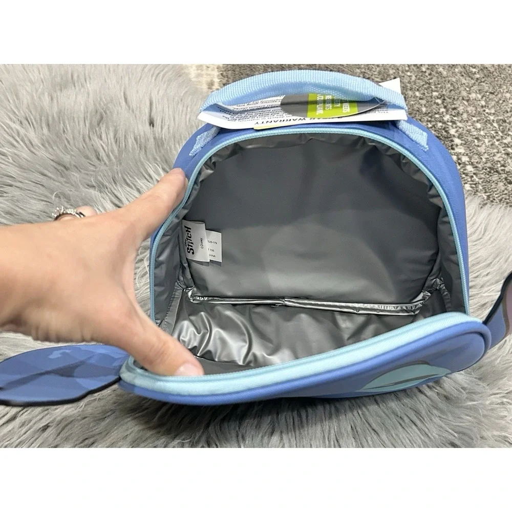 Disney Lilo and Stitch Lunch Box for Kids PU Leather‎ Insulated NEW